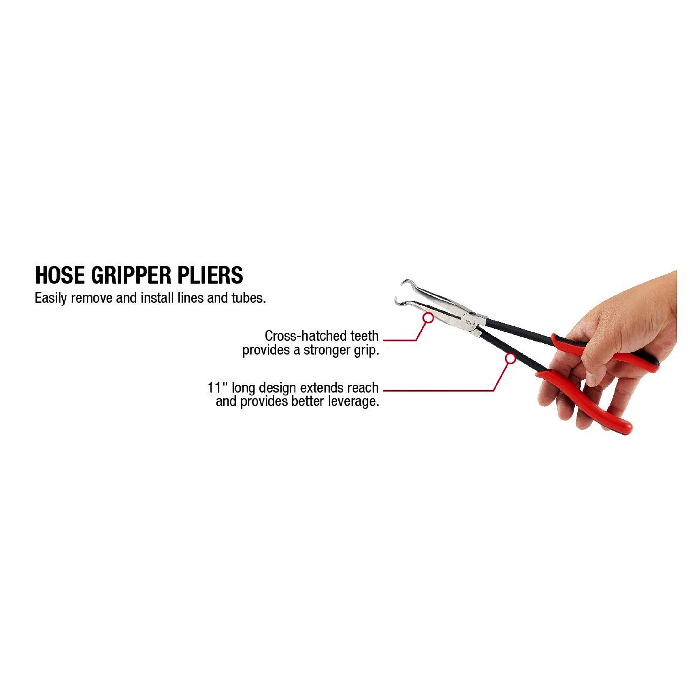 Sunex 3703V 3 Piece 11" Long Reach Hose Gripper Pliers Set