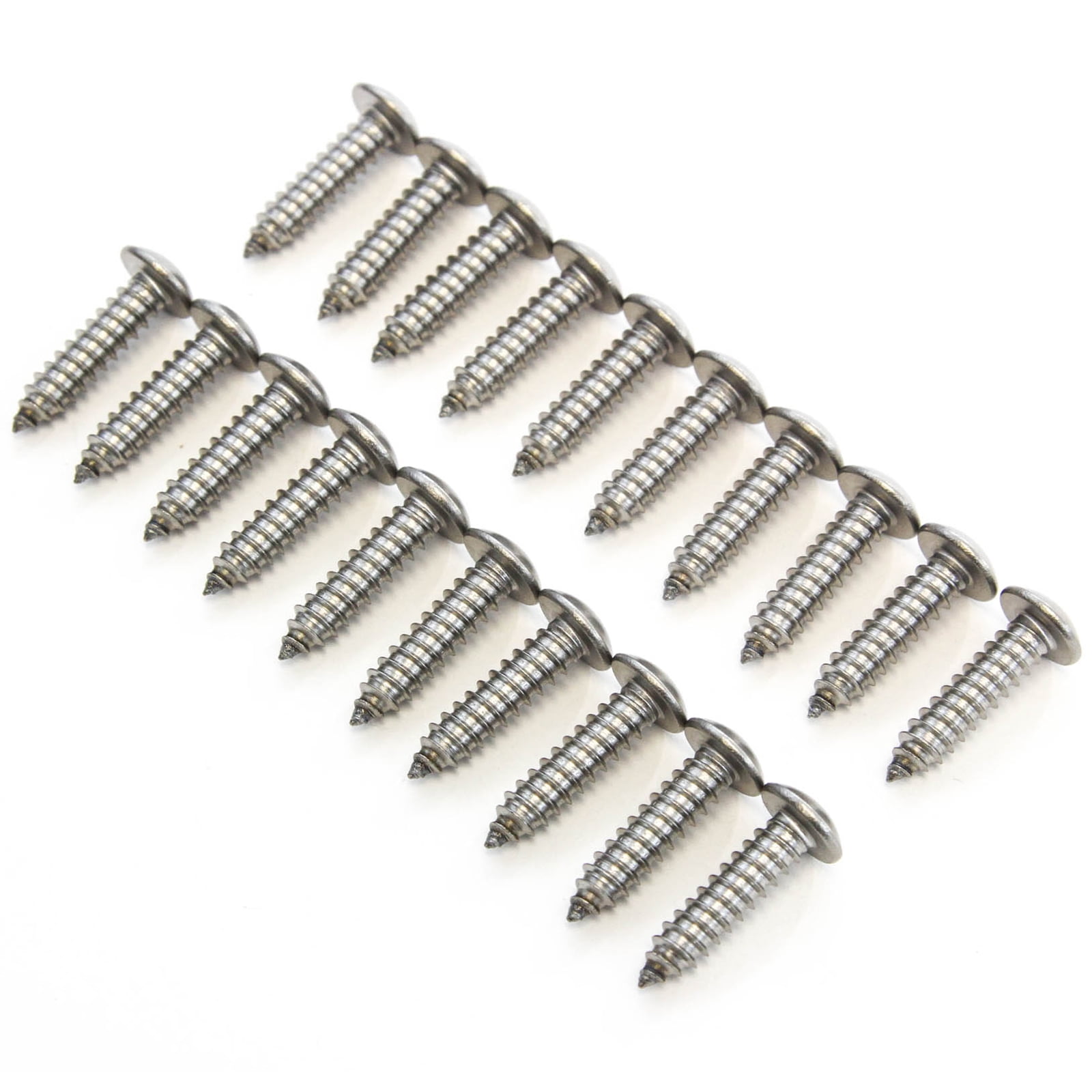 Red Hound Auto 4 Stainless Steel License Plate Screws Rust Resistant Car Truck Frame Fasteners