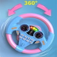 thumbnail image 2 of Eqslft Steering Wheel Toy, Simulated Driving Controller with Light and Music, Electric Early Learning Educational Sounding Toy Pretend Driving Seat Toys, 2 of 5