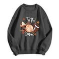 thumbnail image 4 of Game Day Shirt Women Cute Football Sweatshirt Rugby Ball Graphic Tee Tops Long Sleeve Crew Hoodie, 4 of 4