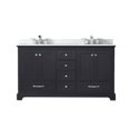 thumbnail image 3 of Dukes 60 in. W x 22 in. D Espresso Double Bath Vanity, Cultured Marble Top, and Faucet Set, 3 of 10