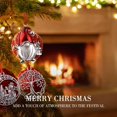 thumbnail image 4 of FAMALL Christmas Tree Ornaments, 6PCS - Santa Claus, Life Tree, Loving Dog, Snowman, Letters, Snowflake, 4 of 7
