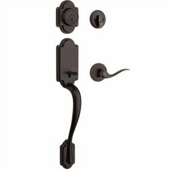 Kwikset Arlington Sgl Cyl Handleset w/Tustin Lever in VB
