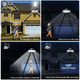 thumbnail image 2 of Foco solar de tres cabezas LED para exteriores, lámpara de pared con detección de movimiento humano, iluminación para jardín y patio, farola pequeña iluminadora, 2 of 5