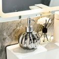 thumbnail image 1 of Botella dispensadora de bomba de cerámica con diseño de calabaza, dispensador de jabón líquido independiente de 350ml/11,8oz for organizador de encimera de baño, 1 of 7