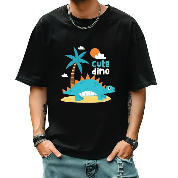 Graphic Tees for Men Summer New Print Casual Tee Fashion Trend Sports Shirt Select