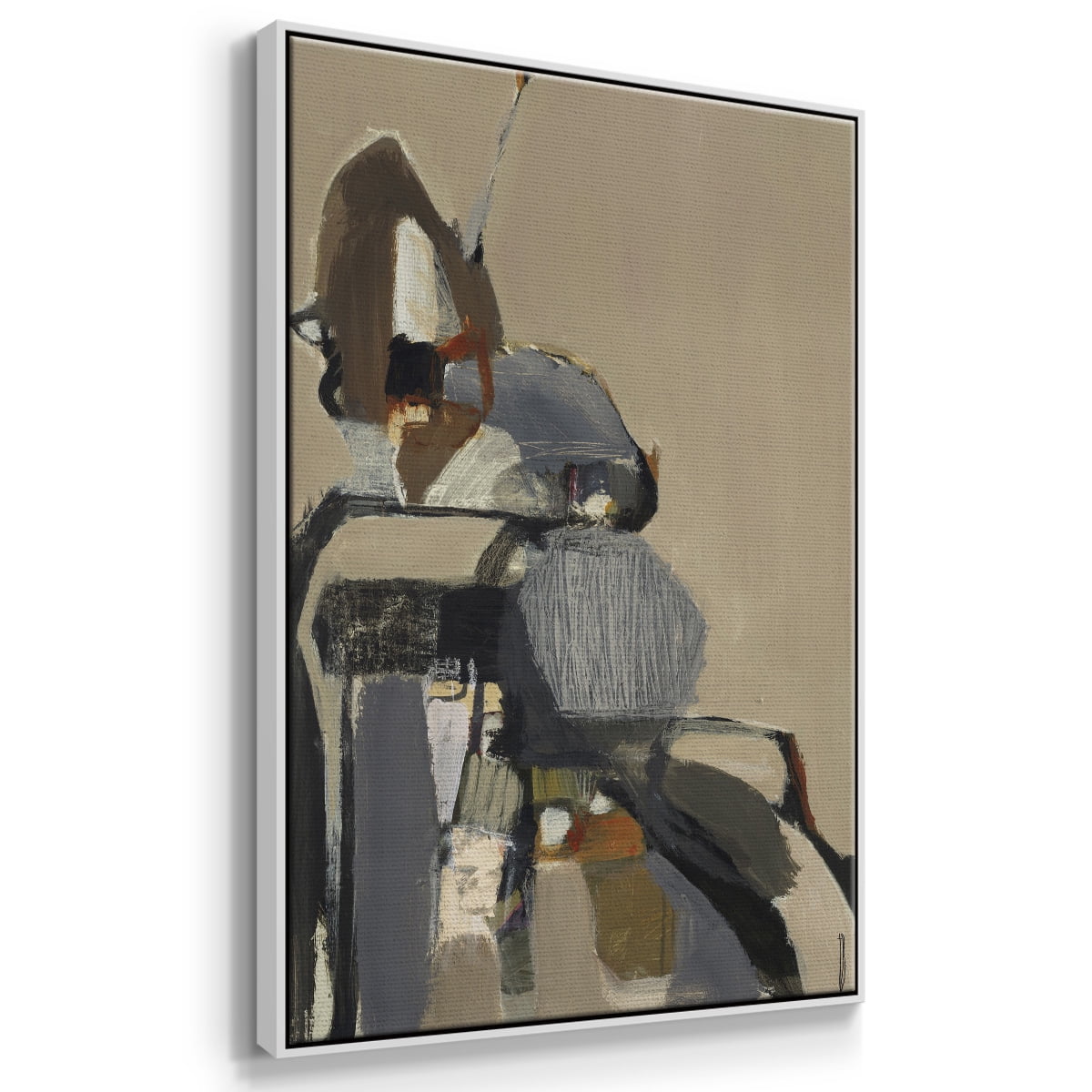 Landslide Framed Premium Gallery Wrapped Canvas - Ready to Hang - 17 x 25 - White Floating Frame