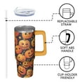 thumbnail image 3 of Halloween Mug, Spooky Witch Bat Cup with Handle and Straw 30oz, Insulated Coffee Tumbler Travel Gift, 3 of 5