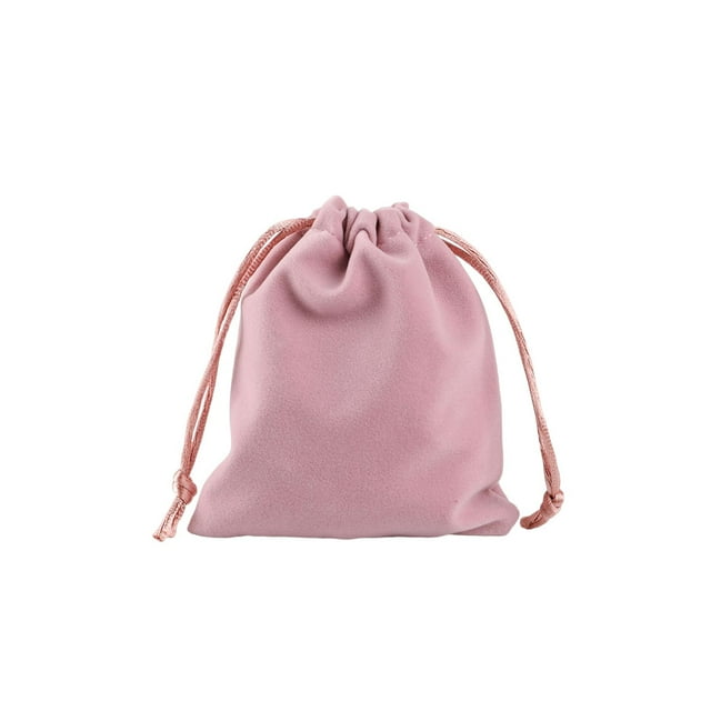 Bewildely Bolsa con cordón Almacenamiento Arpillera Empaquetado Regalo Corsé Bolsas Saco Joyas Paquete Organizar Dulces Cosméticos Monedas Almacenamiento y organización del hogar Rosado Bewildely HA075283-06