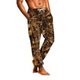 thumbnail image 6 of Men's Camo Pajama Pants Adjustable Drawstring Elastic Waist Lounge Pants Jogger Ankle Loose Fit Comfort Sleep Pants with Pockets ,3XL,Khaki, 6 of 7
