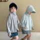 thumbnail image 3 of Chaqueta con capucha de protección solar Unisex para niños, camisa de sol de seda helada para niñas, abrigo para exteriores, ropa de protección solar para niños, Top de verano, 3 of 6