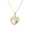 thumbnail image 2 of Mother's Day Ladies Temperament Necklace Heart Pendant Artificial Birthstone Inlaid Choker Necklace, 2 of 3