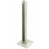 CRL PSB2B0W Oyster White AWS Steel Stanchion for 90 Degree Round Corner Posts