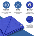 thumbnail image 3 of 10 x 15 Ft. All-Purpose Protection/Coverage 5-mil Poly Tarp, Waterproof, Blue, TRA-1015, 3 of 3