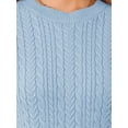 thumbnail image 6 of DARING DIVA Women's Lightweight Short Sleeve Sweater XS Light Blue, 6 of 6
