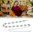 thumbnail image 5 of Unique Bargains 1 Pc Waist Chain Fashion Retro Adjustable Waist Cord for Women Silver Tone, 5 of 6