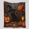 thumbnail image 5 of Halloween Throw Blanket Cute Ghost Pumpkin Double Sided Extra Thick & Soft for Sofa Couch Bed Travel Halloween Decorations by MPOISVA, 5 of 8
