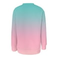thumbnail image 3 of Vedolay Womens Tops Women's 2023 Oversized Half Zip Sweatshirt Crewneck Long Sleeve Pullover Hoodie Clothes,Pink M, 3 of 4
