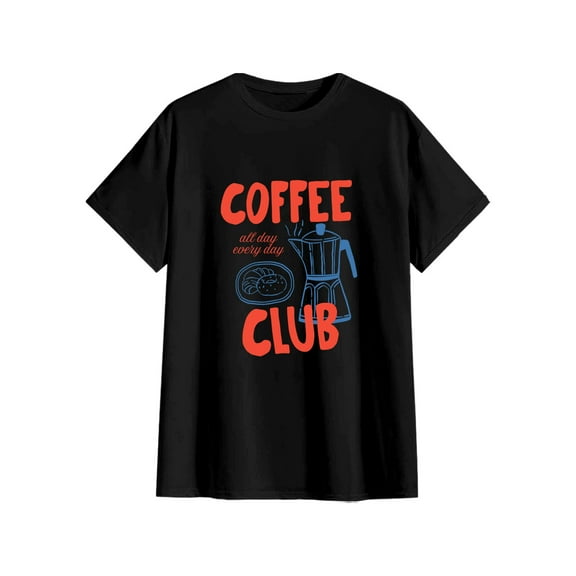 Coffee Club Shirt, Comfort Cotton Tee, Coffee Lover Gift, Retro Coffee Shirt, Coffee Club Tshirt, Foodie Shirt, Aesthetic Shirt, Trendy Tee