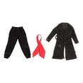 thumbnail image 1 of Gabardina masculina a escala 1/12, abrigo para figura masculina, atuendo, accesorios para muñecas elegantes hechos a mano. Negro, 1 of 9