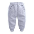 thumbnail image 3 of Boys Elastic Waist Jogger Lined Sweatpants with Pockets for Casual Athletic Wear and Winter Workout Comfort, 3 of 9