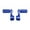 Blue, variant on jiaping 2Pcs Foot Rest Pegs Pedals Assembly Modification Non Slip Accessory Bike Scooter Blue