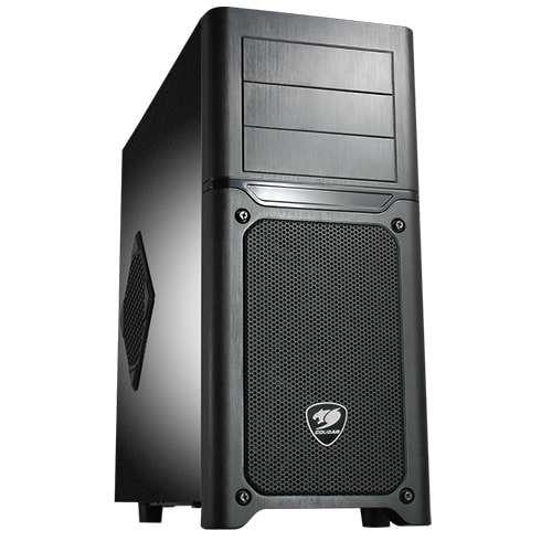 Cougar Mx500 Black Steel Atx Mid Tower Computer Case With Two 12cm Cougar Turbine Hyper Spin Bearing Silent Fan And Usb 3 0 Walmart Com Walmart Com