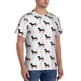 thumbnail image 5 of Rocae Dachshund Dog for Men's Moisture-Wicking Crew Tee - T-Shirt for Sports, Outdoor Activities, and Casual WearX-Large, 5 of 9