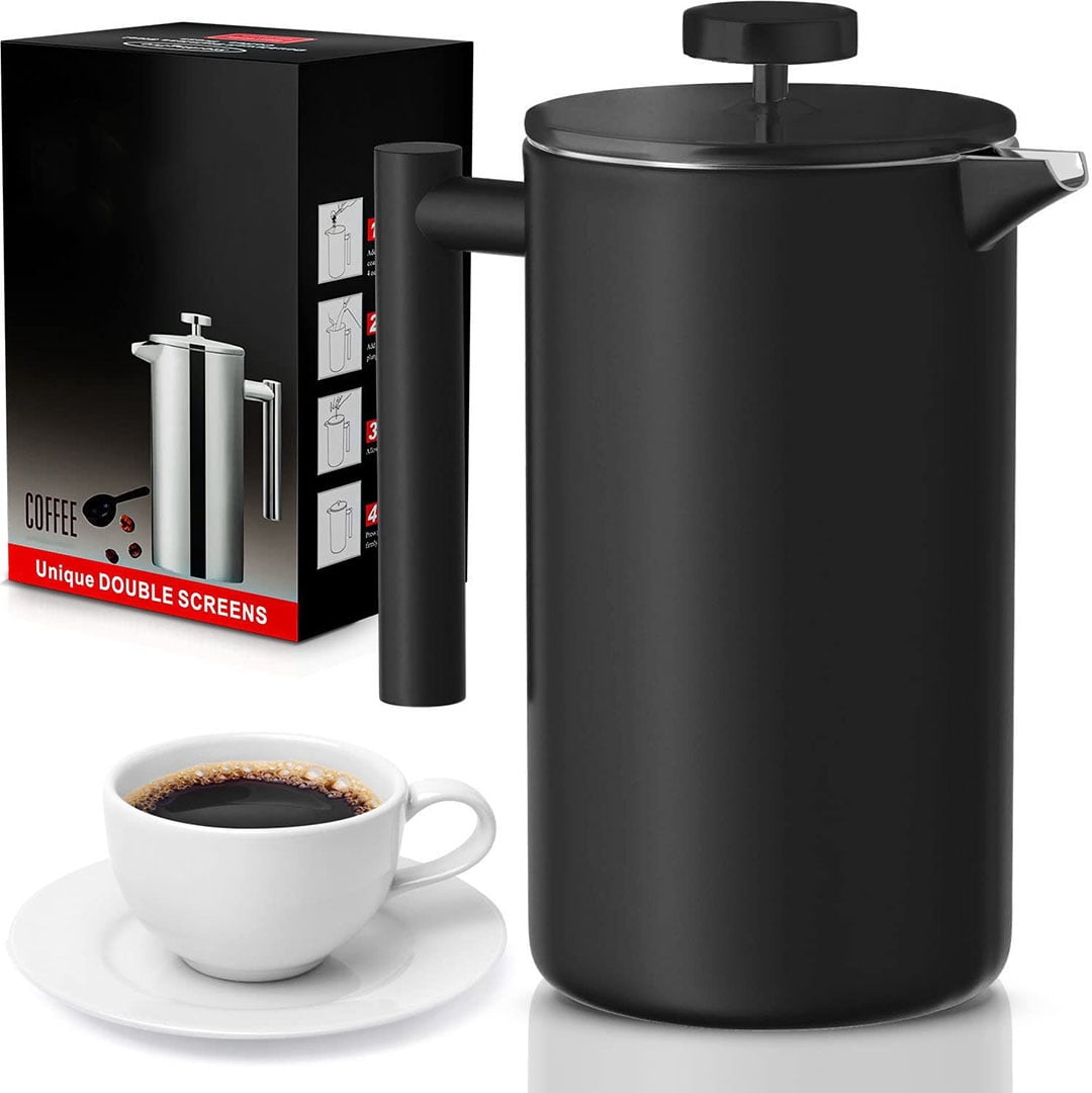 French Press Coffee Maker-Double Walled 
