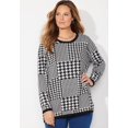 thumbnail image 4 of Catherines Women's Plus Size Liz&Me Patterned Pullover Sweater, 4 of 4