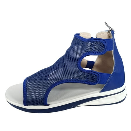 

fvwitlyh Gladiator Sandals for Women Women s Elastica Ankle Strap Open Toe Wedge Wedge Sandals