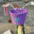 thumbnail image 2 of RIONIMA Basket for Bike,Hand-Woven Rattan Front Bicycle Basket,Bike Basket for Kids' Bikes, 2 of 7