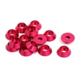 thumbnail image 5 of Unique Bargains M3 Aluminium Alloy Cone Shaped Round Cup Bumper Washer Pink 15Pcs, 5 of 5