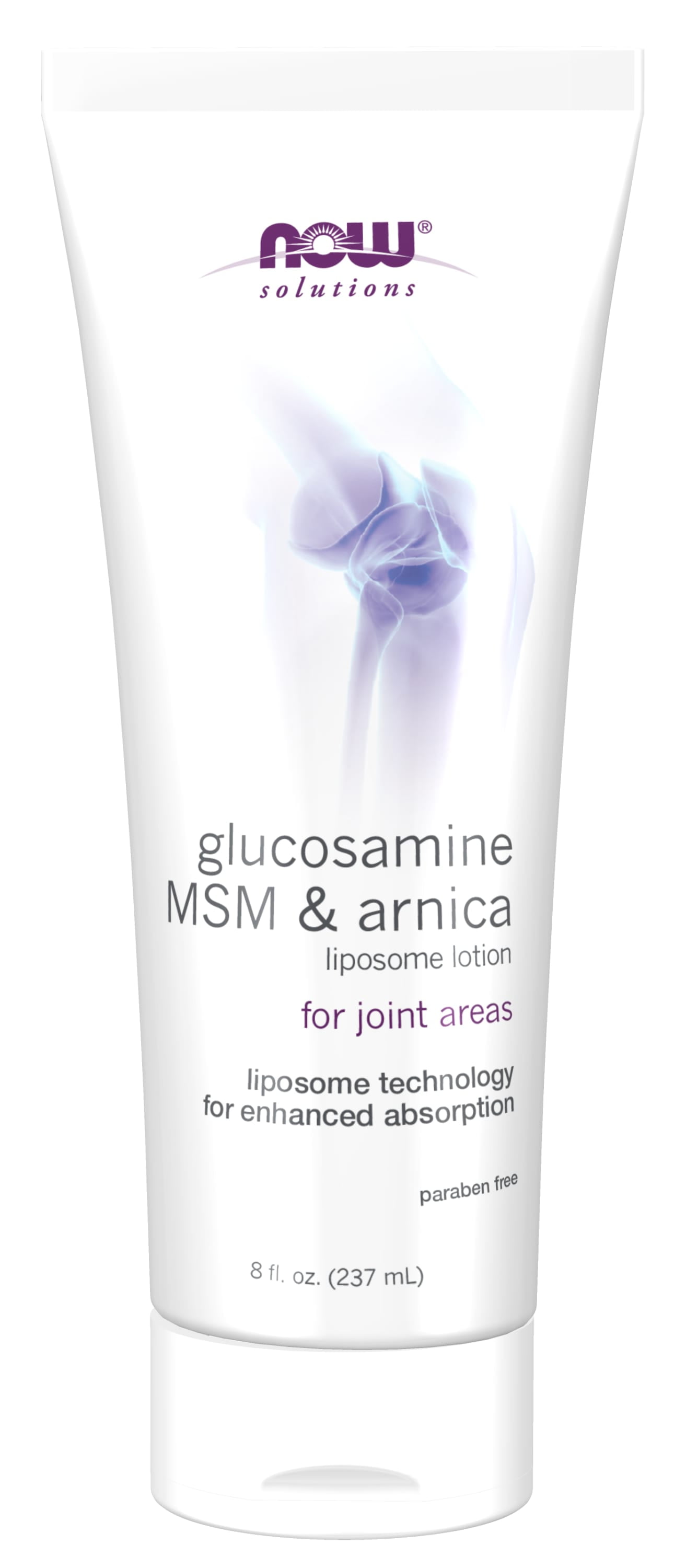 NOW Solutions, Glucosamine, MSM and Arnica Liposome Lotion, For Joint Areas, Liposome Technology for Enhanced Absorption, 8-Ounce