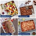 thumbnail image 3 of 15¼" Roaster Roasting Pan with Baking Rack and V-Shaped Rack, P&P CHEF Stainless Steel Rectangular Lasagna Pan with Handles for Turkey Chicken, Heavy Duty & Healthy & Dishwasher Safe, 3 Pieces, 3 of 7