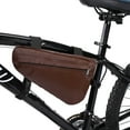 thumbnail image 2 of Bolsa triangular para ciclismo marrón para deportes al aire libre y bicicletas Bolsa impermeable para cuadro de bicicleta, 2 of 8
