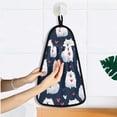 thumbnail image 5 of Samoyed Heart Pattern Hand Towel Quick Drying Home Storage Kitchen Towel Hooks Dish Cloths, 5 of 6