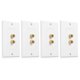 thumbnail image 1 of 4X 2 Postes Altavoz Placa de Pared Placa de Pared de Cine En Casa Panel de Audio para 1 Altavoces, 1 of 5