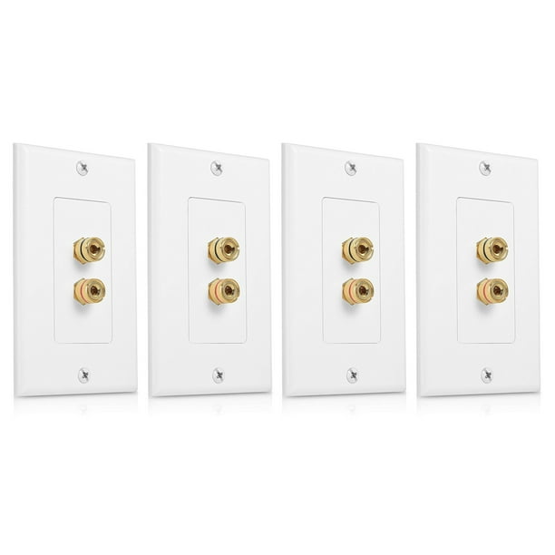 4X 2 Postes Altavoz Placa de Pared Placa de Pared de Cine En Casa Panel de Audio para 1 Altavoces