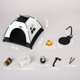 thumbnail image 2 of Becikitc Mini Camping Tent Playset with Light-Up LED Campfire, Miniature Picnic Food & Accessories, Dollhouse Outdoor Scene Toy, 2 of 7