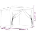 thumbnail image 4 of vidaXL Tente de Fête avec 4 Parois Latérales en Filet Vert 3x3 m HDPE, 4 of 4