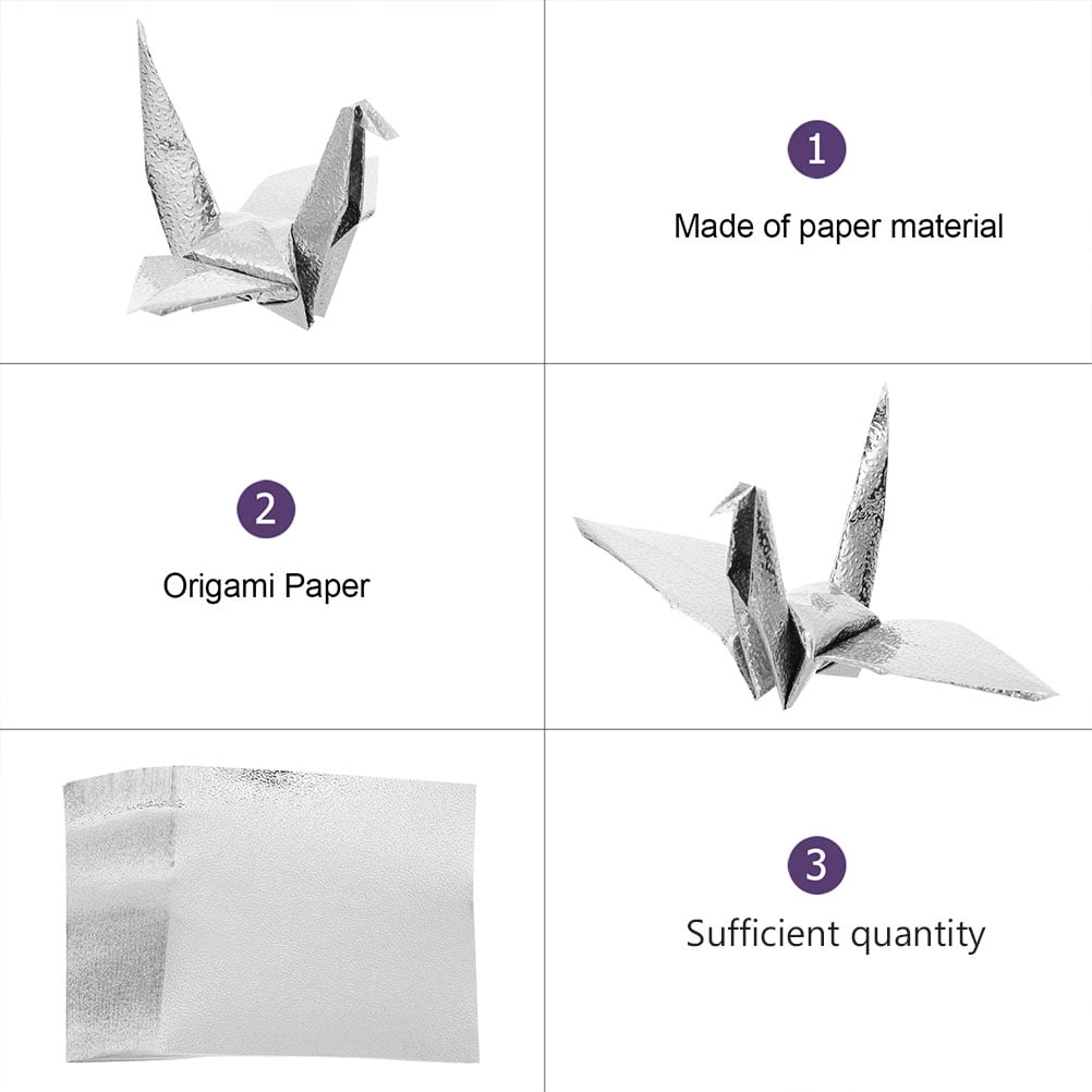 KALLORY DIY Handmade Paper Silver for Creative Projects Pearlized Folding Sheets