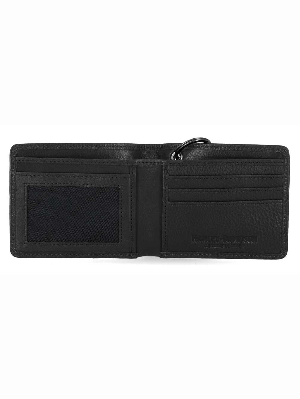 Harley-Davidson Men's Embossed Eagle Billfold Chain RFID Wallet, Black, Harley Davidson