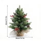 thumbnail image 3 of Árbol de Navidad Pequeño con Piñas y Frutos Rojos, Adorno de Escritorio, 3 of 6