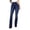 Blue, variant on fartey Denim Pants for Women with Pockets Zipper High Waist Jeans Trousers Summer Lounge Solid Color Slim Comfy Flared Trousers