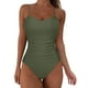 thumbnail image 1 of MKLEKYY Traje De Baño Mujer Natacion New Swimsuit Strapless Suspender Backless Sexy European And Bikini High Waisted Oversized Swimsuit For Women, 1 of 6