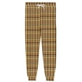 thumbnail image 6 of Men's Plaid Pajama Joggers Elastic Drawstring Waist Sleep Pants Casual Loungewear Bottoms with Side Pockets, 6 of 7