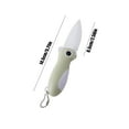 thumbnail image 3 of FHBVT Foldable Ceramic Knife, Compact Sharp Fruit Knife for Vegetables, Convenient for Home Outdoor Use, High-Quality Ceramic Blade for Precise Cutting, Comfortable Grip for Easy Handling Storage, 3 of 6