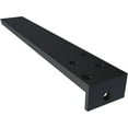 thumbnail image 5 of Ekena Millwork 2 1/2"W x 16"D x 1 1/2"H Hidden Floating Steel Heavy Duty Bracket w/ Flange, Powder Coated Black, 5 of 10