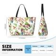 thumbnail image 4 of Balery Birds And Flowers Beach Travel Bag - Water-Resistant, Large Capacity Lightweight Tote with 7 Pockets for Women and Men - Perfect for Beach, Pool, Gym, and Travel, 4 of 7